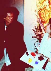 Keith Richards and Kelly laughing together