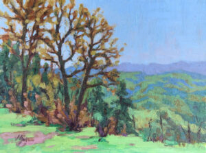 Oil painting of the Great Overlook along the Foothills Parkway in Tennessee by Kelly Sullivan.