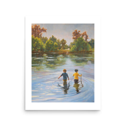 Exploring The River Fine Art Print