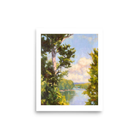 Through The Trees To Stockton Fine Art Print